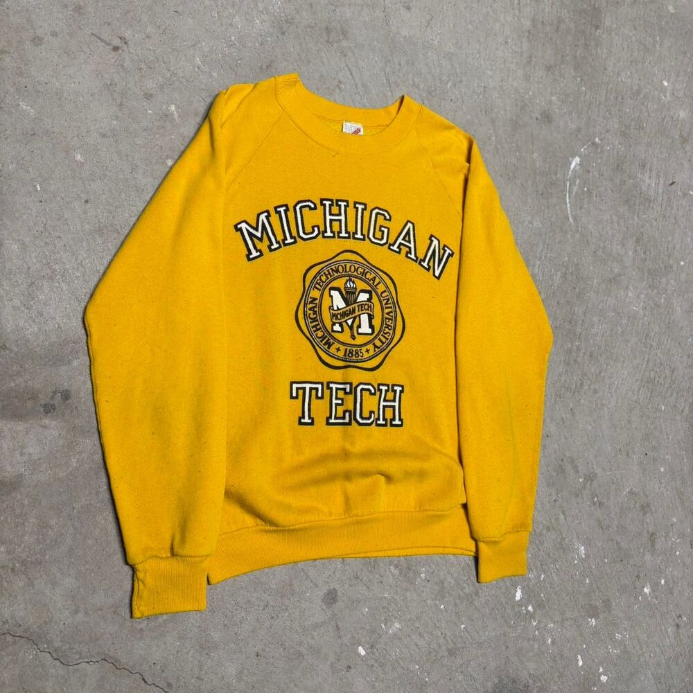American-vintage Men's Yellow Sweatshirt
